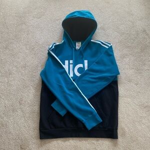 Adidas Mens Size MEDIUM Hooded Sweatshirt